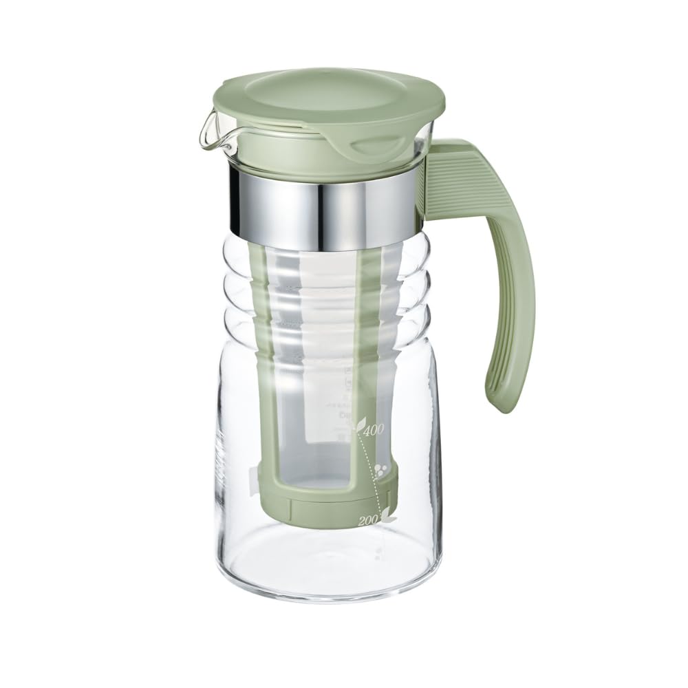 【49%OFF】【1,005円】 ハリオ かご網付き 耐熱ガラス製 熱湯・食洗器OK 水出し茶ポットミニ 実用容量700ml