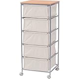 キャンバスチェスト 5段　 [W44 x D44 x H101.5cm] 家具 収納家具 チェスト