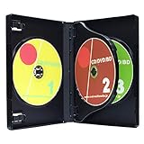 オーバルマルチメディア DVDケース 27mm厚に3枚収納 トールケース ブラック 26個セット箱入り Mロックシリーズ ブルーレイケースとしても適します