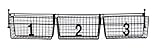 jmiles uh-ws230 Numbered Hangingストレージバスケットシステム – Removable Hanging Basketストレージシステムwith Numbers for e