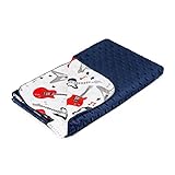 MayLily Premium | レギュラーブランケット赤ちゃんのために | 竹/Minky | 95x75cm | ポーランドで縫製 | 多くの色で利用可能