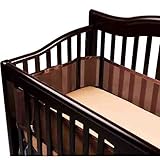 安全ベビーベッドガード（バンパー） Saftey Crib Bumper - Fits All Cribs - Brown