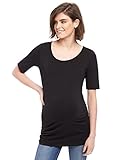 Motherhood Elbow Sleeve Side RuchedマタニティTシャツ US サイズ: XL カラー: ブラック