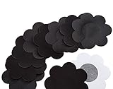 1ペアの花Plum Breast Nipple Cover Pasty Pasties 1 ブラック