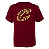 NBA Cleveland Cavaliers Boy 's 8 – 20 Primaryロゴ半袖Tシャツ、ガーネット、スモール/サイズ8