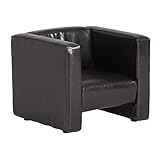 arne ソファ キッズソファ ミニソファー 一人掛け miniプチコン 1P 合成皮革生地 ダークブラウン