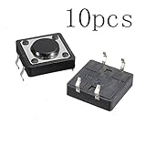 ボタンスイッチ，SODIAL(R)10ｘ高品質ミニPCB瞬間的な触覚プッシュボタンスイッチSPST　A