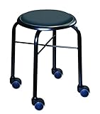 キャスタースツール ボンLCS-445ブラック/ブラック