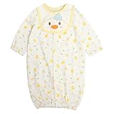 ベビー ツーウェイオール 前開き カバーオール ドレスオール 赤ちゃん 新生児 ひよこ 50-70cm