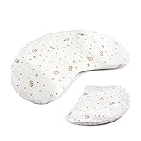 Adokoo 赤ちゃん まくら ベビー枕 新生児 枕カバー2枚セット 頭の形が良くなる 寝ハゲ対策 絶壁頭 向き癖防止 寝姿を矯正 夜泣き 低反発ピロー 男女兼用 ベビーまくら
