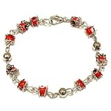 ナザールボンジュウ ビーズブレスレット N-B103 ステーションレッド