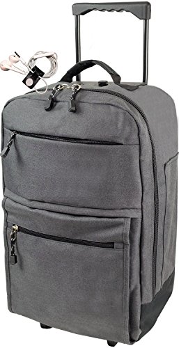 ソフト キャリーバッグ トローリーケース トラベルバッグ リュック 3way 最大容量46L 重さ1720g [タケハチ] 竹八謹製 [牛革製ハンドメイドケーブルバンド2個セット] tｍ0385 (グレー)