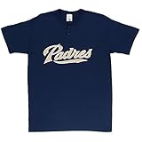 MLB San Diego Padres 2つボタンユースジャージーシャツ Medium 10/12
