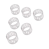 6個入り ナプキンリング ナプキンホルダー 結婚式 披露宴 バックル テーブル装飾 ナプキンティッシュ リング パーティー ディナー 食器飾り キラキラ シルバー