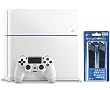 PlayStation 4 グレイシャー・ホワイト (CUH-1200AB02)【メーカー生産終了】【Amazon.co.jp限定】CYBER コンパクト縦置きスタンド ( PS4 用)ブラック付