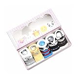 滑り止めベビーソックス漫画のデザイン新生児男の子ギフトセット