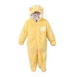 SSJH カバーオール ロンパース ベビー服 赤ちゃん 防寒着 新生児 熊耳 長袖 0~1.5歳 保温 秋冬 可愛い 男女兼用 出産祝い プレゼント