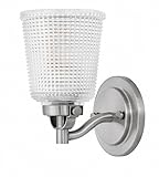 Hinkley照明5350 Bennett Singleライト5 – 1 / 4 "ワイドバスルーム壁取り付け用燭台with HOLO、 5350PL
