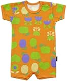 アンナニコラ 天竺フルーツ柄 半袖ボディショート 60cm オレンジ I-17432 日本製