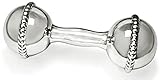 Krysaliis Beaded Dumbbell Sterling Silver Baby Rattle, Tiny Tot [並行輸入品]