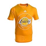 Los Angeles Lakers Nba Youth SolarロゴTシャツゴールド S ゴールド