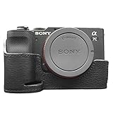 kinokoo SONY ソニー デジタルカメラ A7C ケース a7c専用 カメラケース ボディケース バッテリーの交換でき 三脚ネジ穴付き 本革（ブラック）