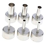 P Prettyia 6ピース　ヒートガン　円形　ノズル　セット　858　ホットガン　汎用