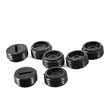 uxcell カーボンブラシキャップ スロットトップ 12mm直径 5.4mm高さ プラスチック構造