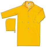 MCR Safety 200CX2 49-Inch Classic PVC/Polyester Coat with Detachable Hood, Yellow, 2X-Large [並行輸入品]