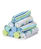 Spasilk Washcloths, Blue Stripes, 10 Count by Spasilk [並行輸入品]