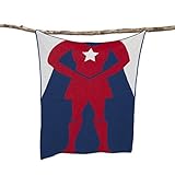 Baby Blanket - Eco Throw For Baby Girl - Superhero Pattern Made From Soft Cotton And Polyester For D