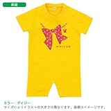 BabyChips リボンチャーム・ピンク(名入れ半袖ベビーロンパース) 80 デイジー