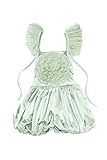 Toddler And Big Girls Jumpsuit Short Summer Playsuit Tulle Swirls Onesie Baby Romper Children Clothi