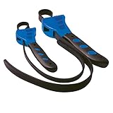 2pc Silverline 500mm 600mm Mechanics Plumber Rubber Strap Wrenches