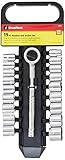 GreatNeck 68016 Ratchet and Socket Set, 3/8 Inch Drive, 19-Piece by Great Neck