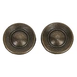 SODIAL(R)2ｘレトロなキャビネット　引き出しビンドロップ　プルノブ