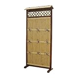 屋根付垣（竹垣フェンス）　縦型　W88cm×H196cm