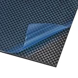 uxcell カーボンファイバープレートパネルシート 250mm x 100mm x 2mm カーボンファイバーボード（プレー ングロス）
