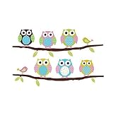 Removable Home Decoration Nursery Decor Cute Cartoon Owl Pattern Baby Kids Bedroom Wall Decal Sticke