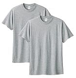 [プリントスター] 半袖 5.6オンス へヴィー ウェイト Tシャツ 00085 2枚組 杢グレー S