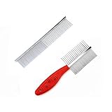 Stainless Steel Pet Comb Metal For Dogs Cats Pet Puppy Shedding Grooming Tool Massaging Flea Brush R