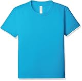 [グリマー] 半袖 4.4oz ドライTシャツ (クルーネック) 00300-ACT_K キッズ ターコイズ 120cm (日本サイズ120相当)
