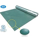 安全・サイン８　エコB山ゴムマット　ゴムグリーンマット　1m×10m巻　アラオ