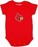 クリエイティブニットウェアUniversity of Louisville Cardinals新生児赤ちゃんボディスーツ カラー: レッド
