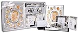 New Baby Unisex Boy Girl Gift 5 Piece Keepsake Set, First Photo Frame, Curl and Tooth Box, Handprint