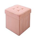 20色から選べる、折りたたみ式収納スツール【TRUNK】トランク 1P スウィートピンク