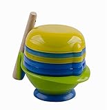 ベビー食器　出産祝い　離乳食調理器具　破砕　研削ボウル　ベビーフード研磨器具　すりこぎ付　赤ちゃん　調理セット 離乳食用　安全　便利　簡単　実用性（グリーン）