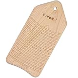 トライ・ウッド 木製 洗濯板 エコ洗濯木 (桧/日本製) 旅行 手洗い アウトドアに