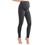 マタニティ パンツ レギンス スウェット アジャスター付き ロング丈 ストレッチ ジャージ ボトムス 妊婦 ウェア hibote