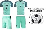 ポルトガルjerzehero Ronaldo # 7 & # x2713 ; Kidsユースサッカーギフトセットサッカージャージー& # x2713 ; Shorts & # x2713 ;サッカーボ